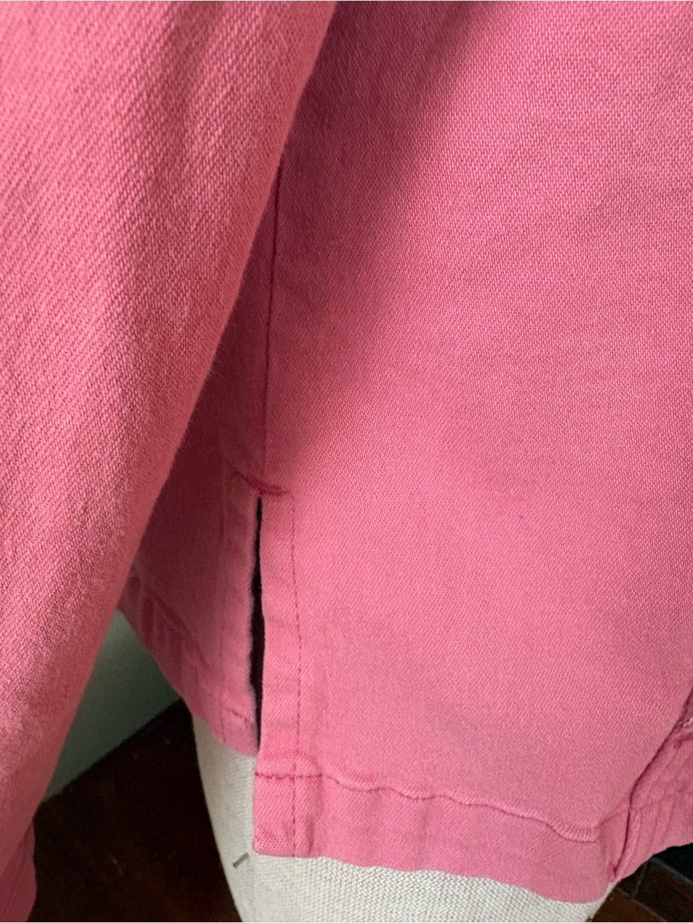 French dressing Pink Women's Jean Jacket Cotton spandex French Dressing 12P - Picture 3 of 9